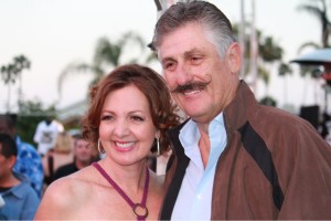 Jane Mitchell and Rollie Fingers at Drew Brees/Cox Golf event 2011